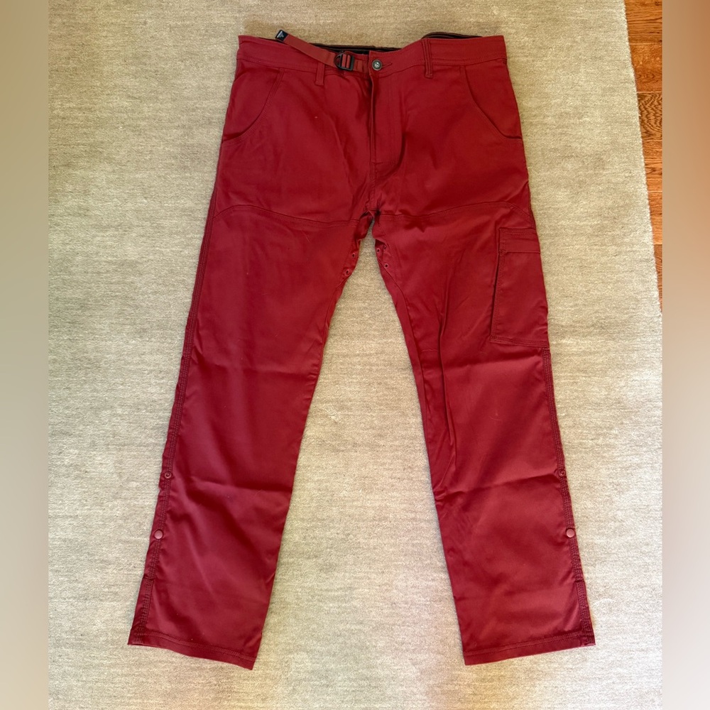 Prana Men's Burgundy Cargo Pants